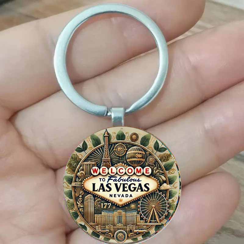 Vintage Fashion Las Vegas - The vintage Las Vegas keychain is