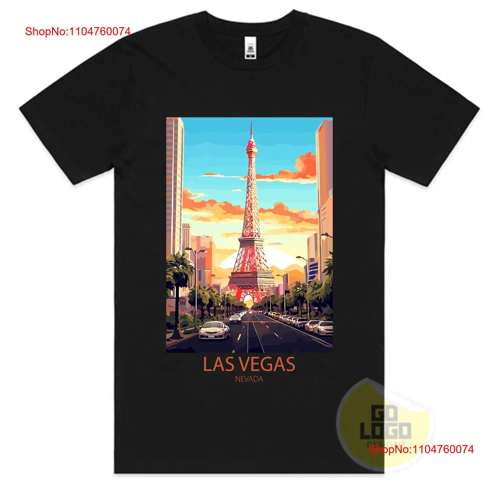 Vintage Fashion Las Vegas - Travel T Shirt LAS VEGAS NEVADA