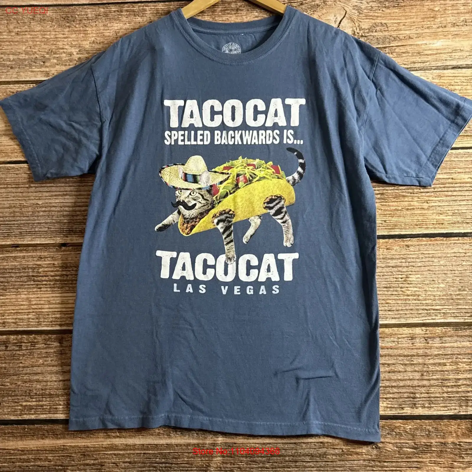 Vintage Fashion Las Vegas - TacoCat Spelled Backwards is Las Vegas