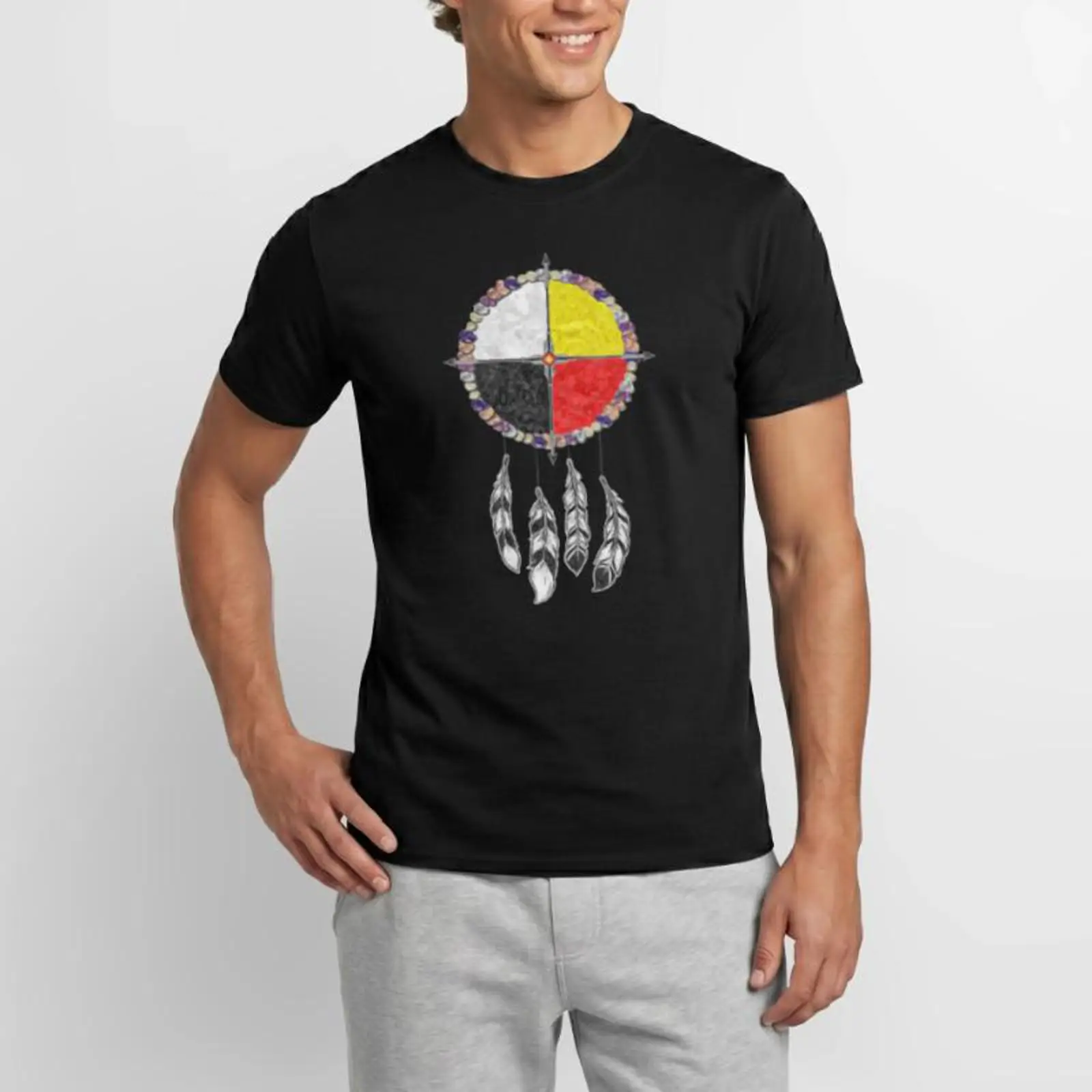 Vintage Fashion Wheel - Native Americans Medicine Wheel Dreamcatcher 1