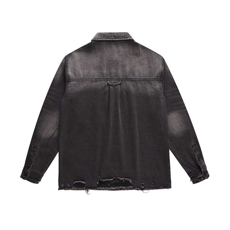Men's High Street Ripped Jeans - Vintage Fashion Streetwear 评论和价格
