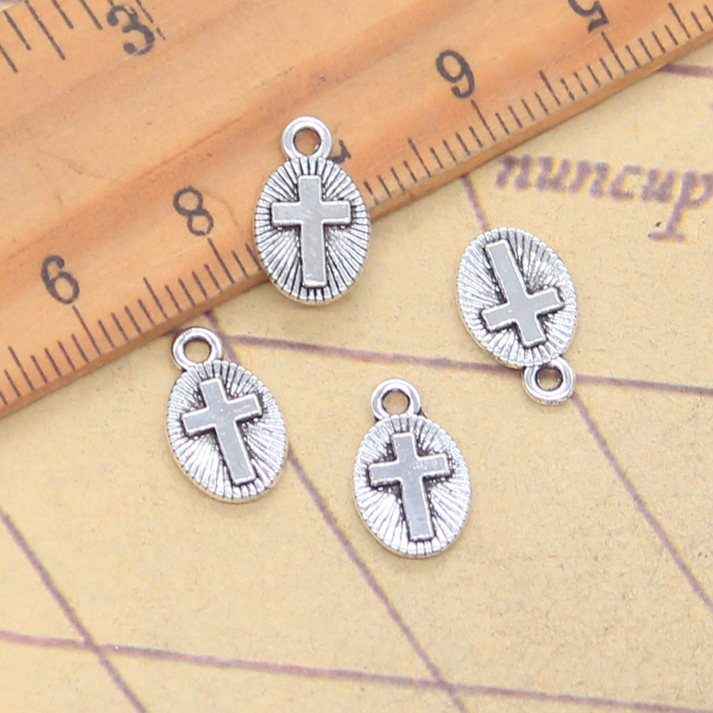 30pcs Charms Cross 13x8mm Anti - Vintage Fashion Finds 评论和价格
