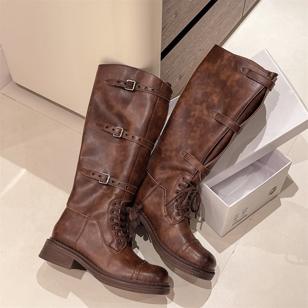 Women's Knee High Boots Vintag - Vintage Fashion Designers 评论和价格