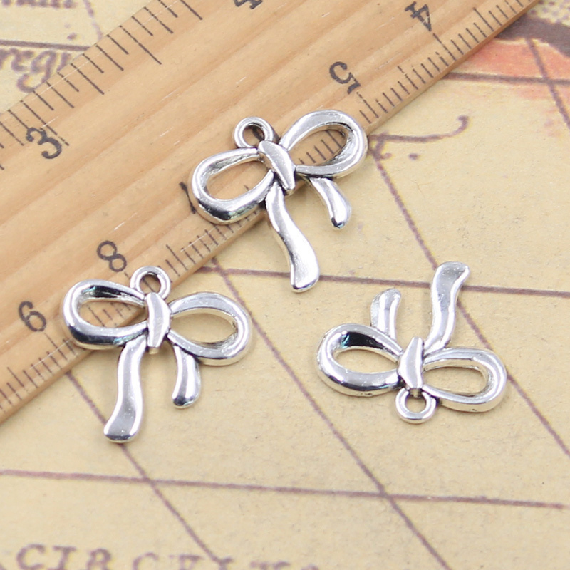 20pcs Charms Ribbon Bowknot 18 - Vintage Fashion Finds 评论和价格