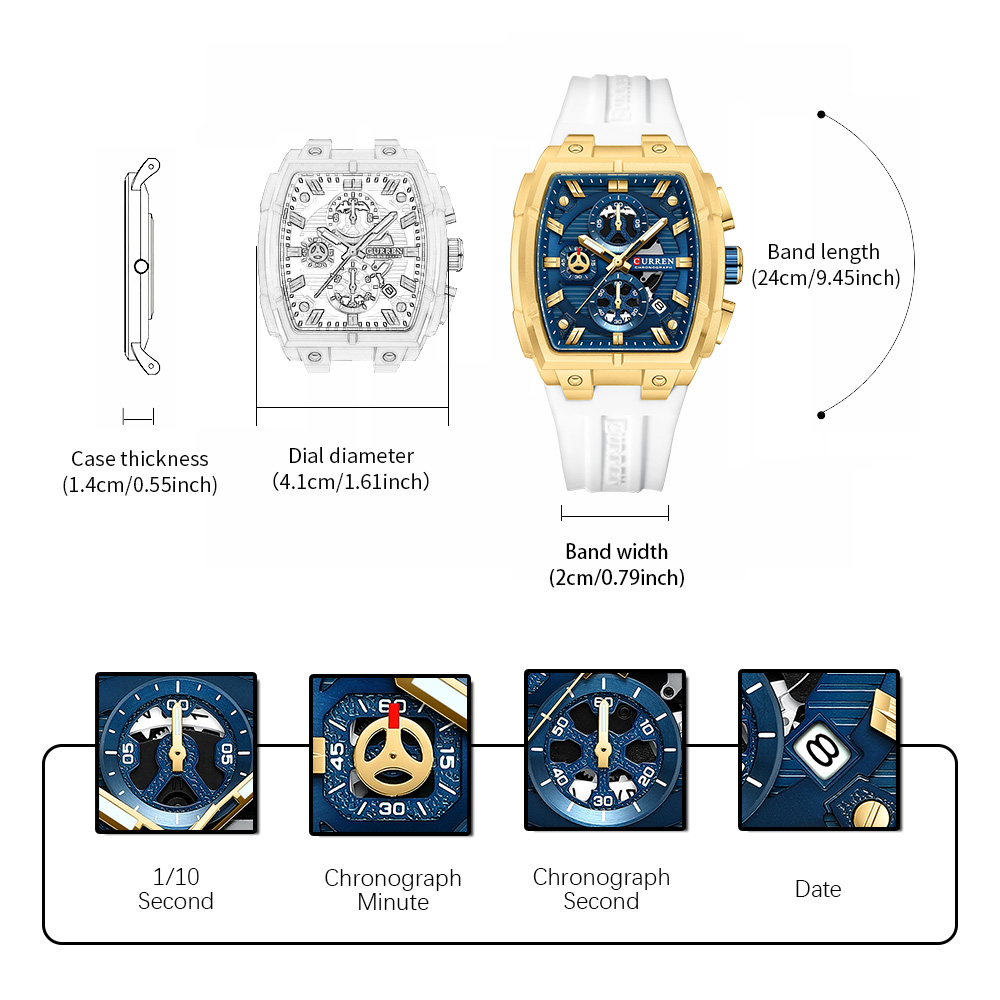 CURREN Luxury Vintage Watch fo - Vintage Fashion Streetwear 评论和价格