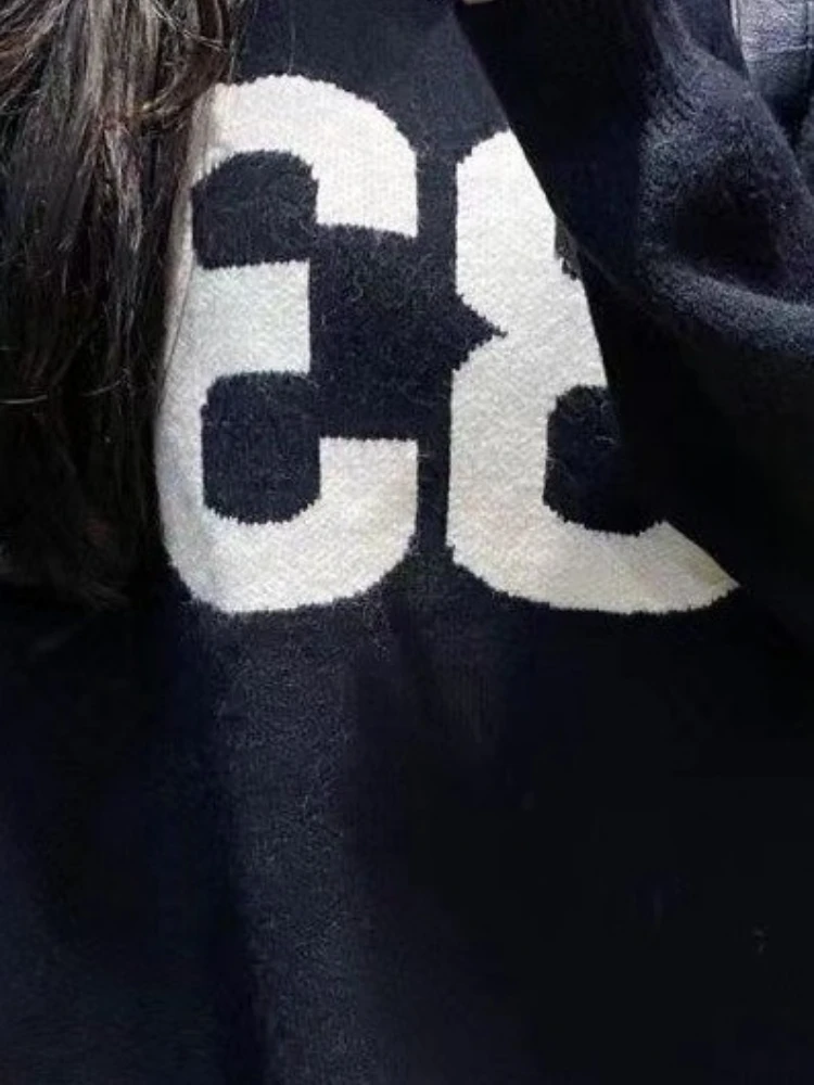 Y2K Vintage Knitted Sweater Wo - Vintage Fashion Streetwear 评论和价格