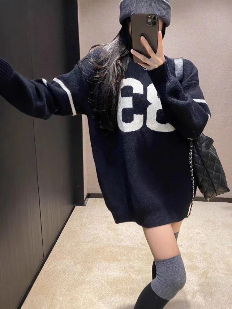 Y2K Vintage Knitted Sweater Wo - Vintage Fashion Streetwear 评论和价格