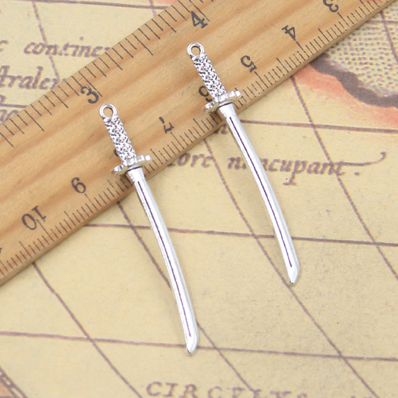 20pcs Charms Katana Knife 49x8 - Vintage Fashion Finds 评论和价格