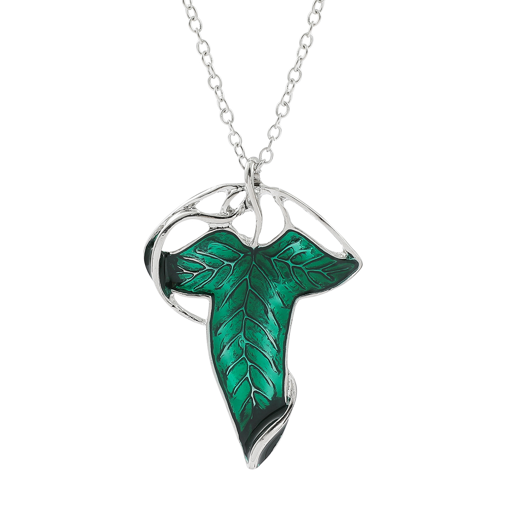 Vintage Green Leaf Pendant Nec - Vintage Fashion Designers 评论和价格