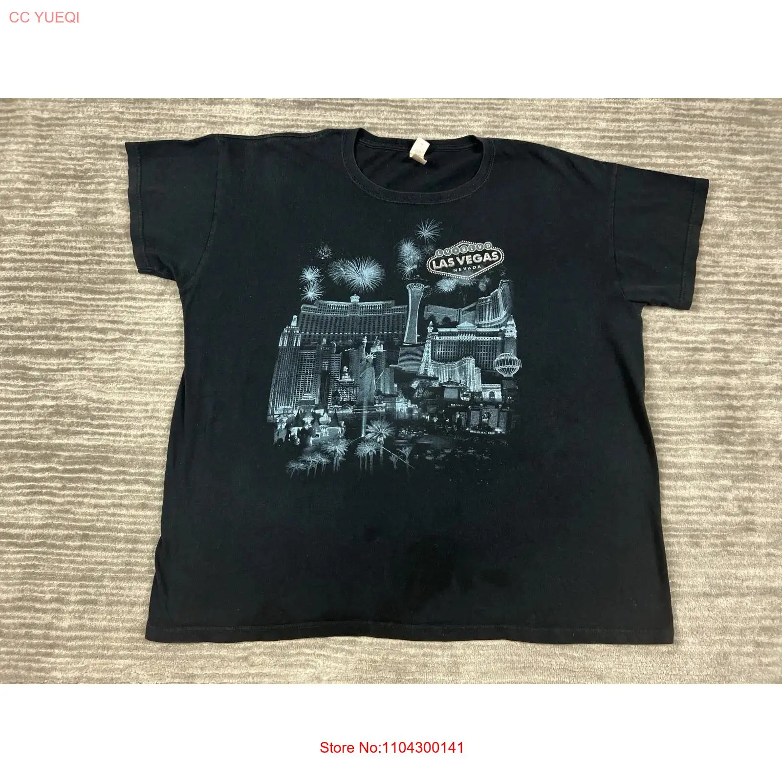 Las Vegas T Shirt Mens 2X Blac - Vintage Fashion Las Vegas 评论和价格