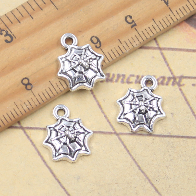 30pcs Charms Halloween Spider  - Vintage Fashion Finds 评论和价格