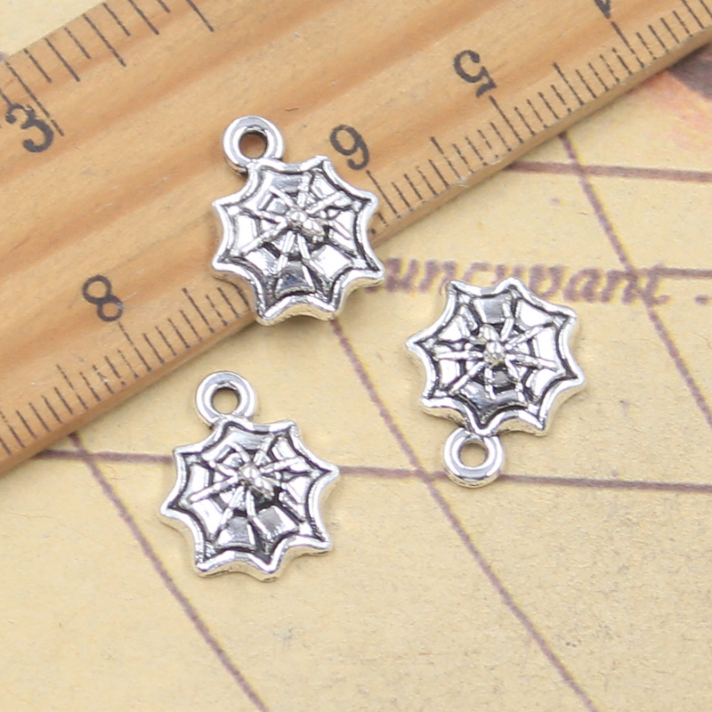 30pcs Charms Halloween Spider  - Vintage Fashion Finds 评论和价格