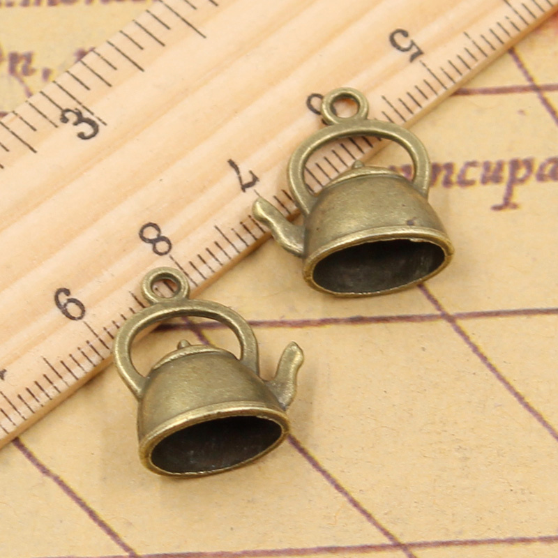15pcs Charms Teapot Kettle 20x - Vintage Fashion Finds 评论和价格