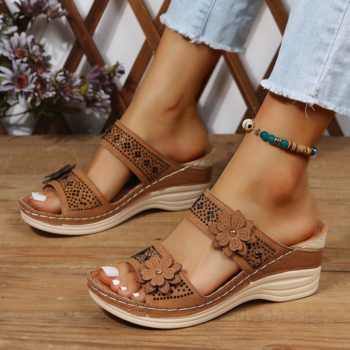 New Fashion Summer Women Wedge - Vintage Fashion Designers 评论和价格