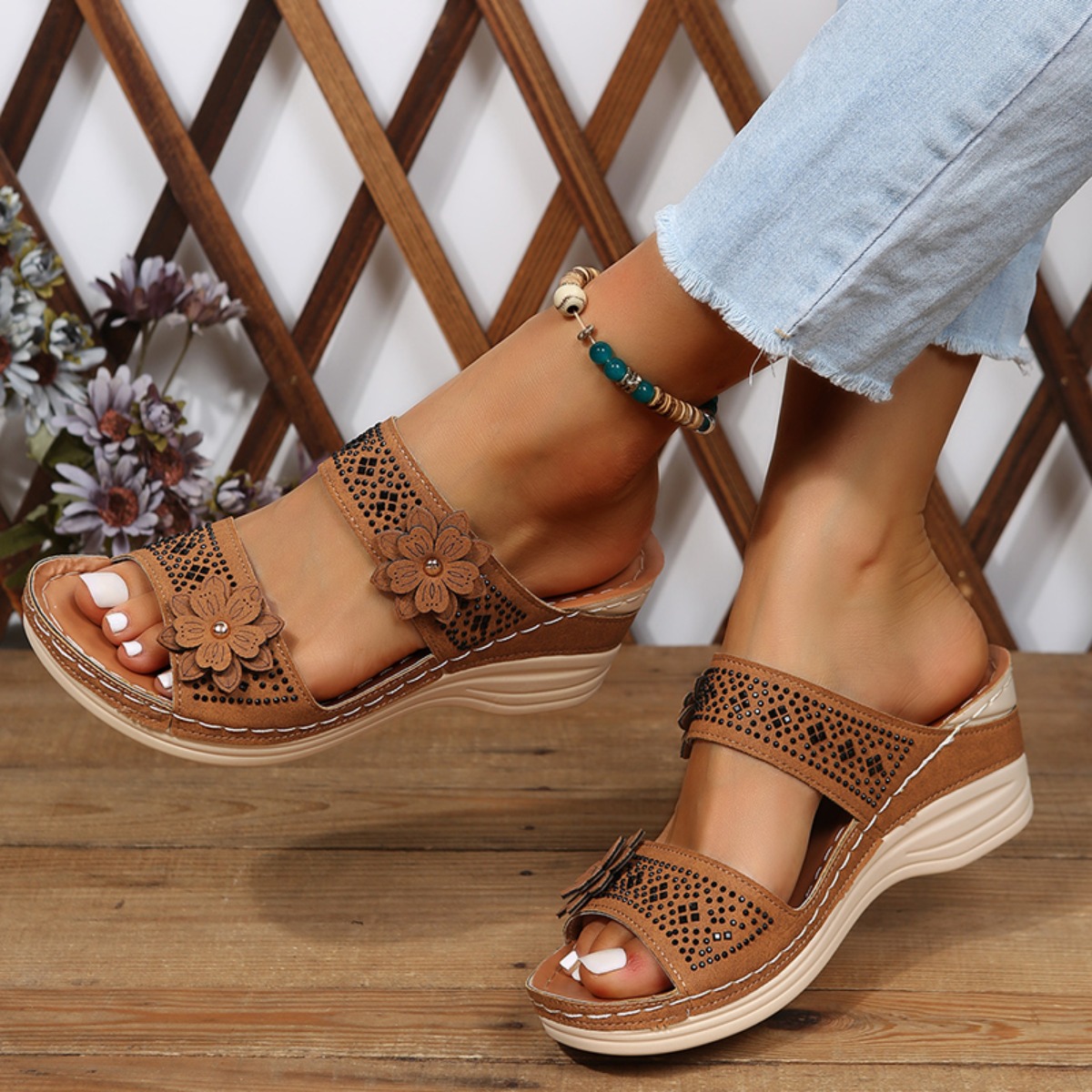 New Fashion Summer Women Wedge - Vintage Fashion Designers 评论和价格
