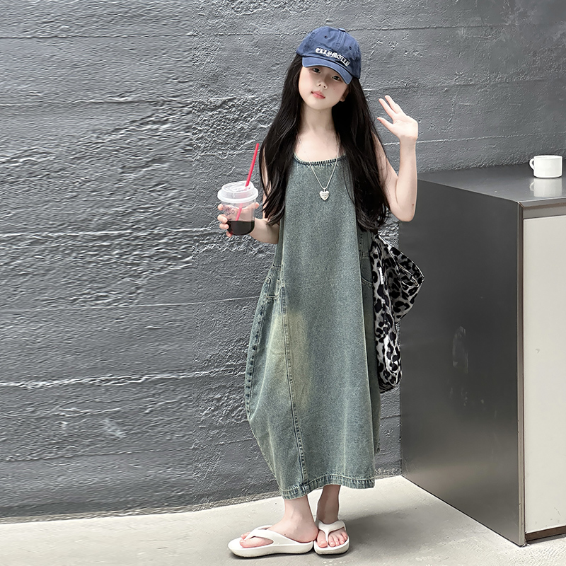 Vintage Blue Children Girls Hi - Vintage Fashion Streetwear 评论和价格