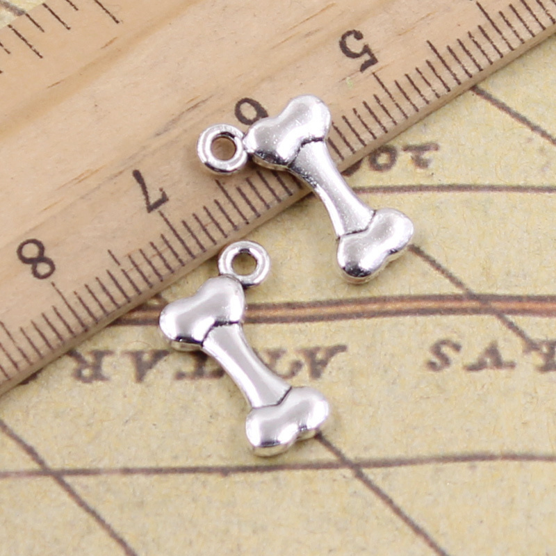 40pcs Charms Dog Bone 16x10mm  - Vintage Fashion Finds 评论和价格