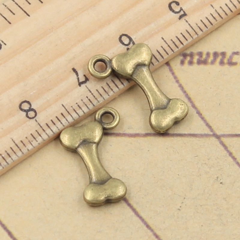 40pcs Charms Dog Bone 16x10mm  - Vintage Fashion Finds 评论和价格