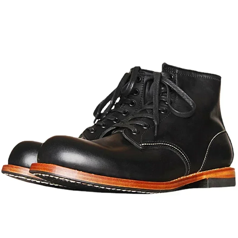 Vintage Men Goodyear-Welted Ge - Vintage Fashion Streetwear 评论和价格