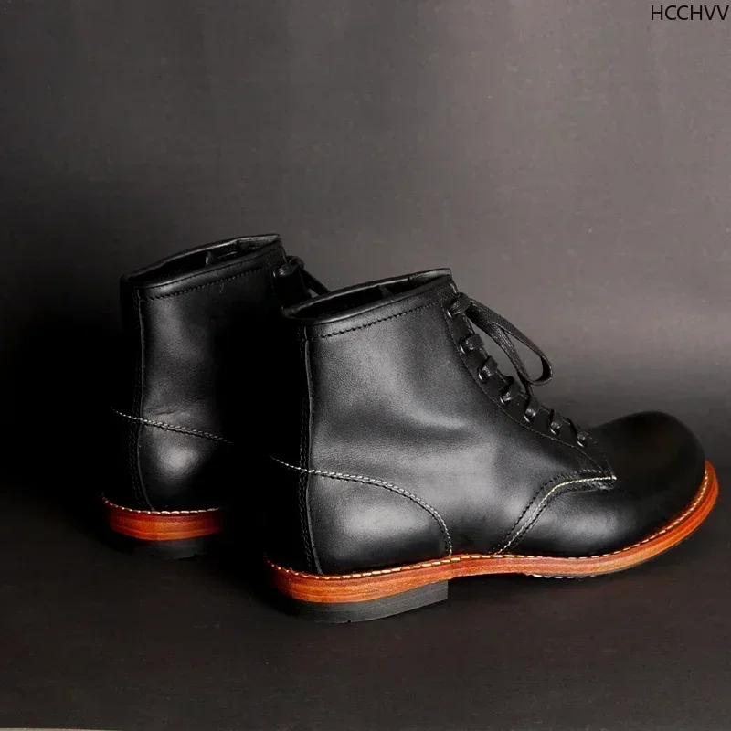 Vintage Men Goodyear-Welted Ge - Vintage Fashion Streetwear 评论和价格