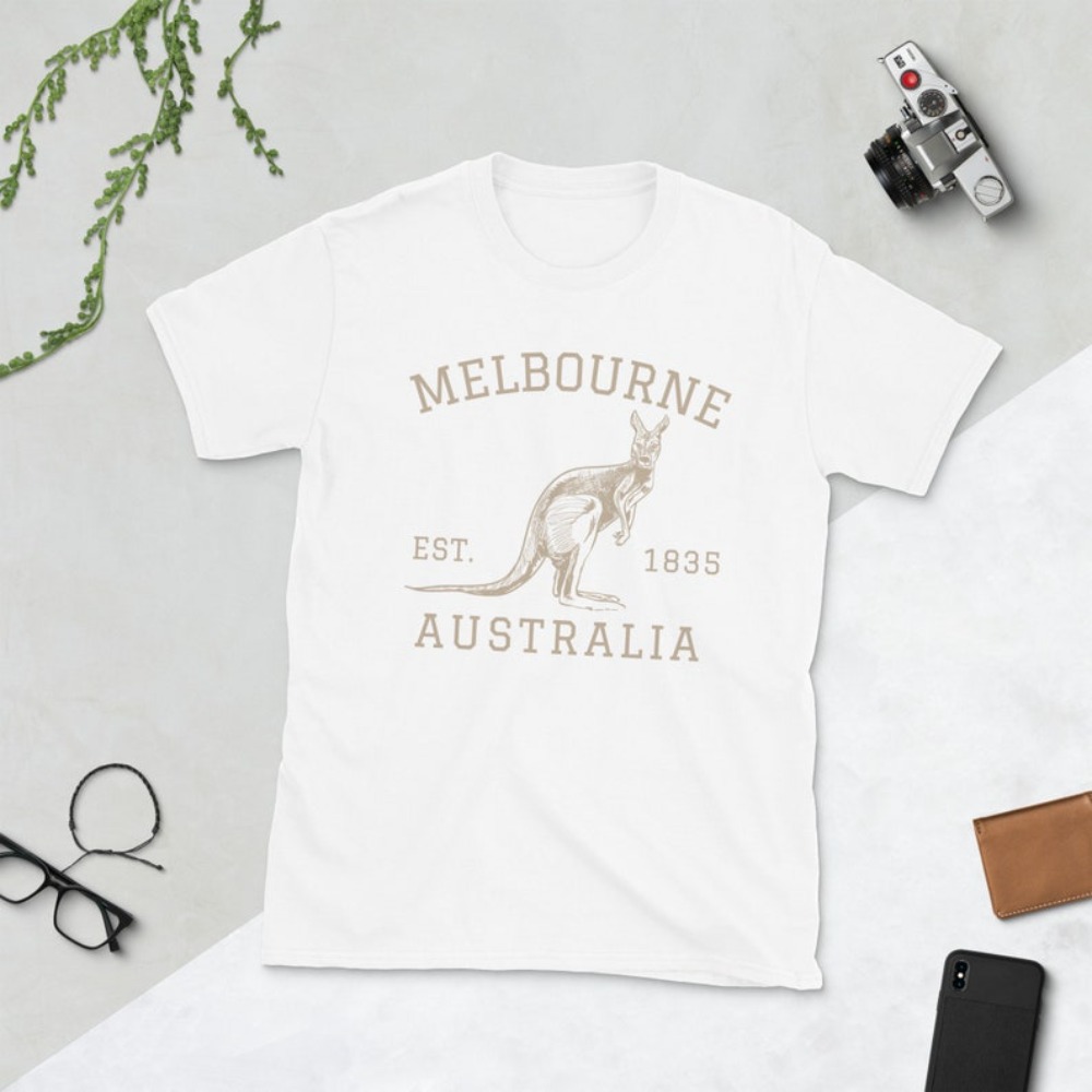 Melbourne Australia T-Shirt Au - Vintage Fashion Melbourne 评论和价格