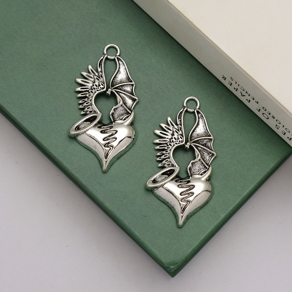 5pcs/lot--46x23mm Antique Silv - Vintage Fashion Finds 评论和价格